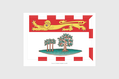 Prince Edward Island Flag Stickers