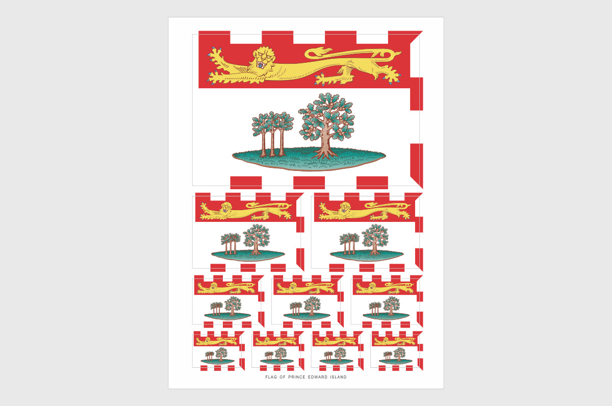 Prince Edward Island Flag Stickers