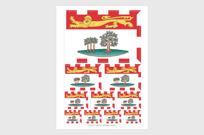 Prince Edward Island Flag Stickers