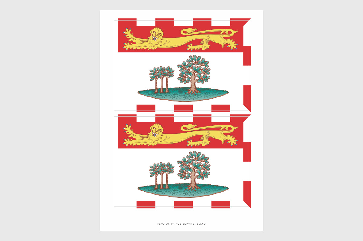 Prince Edward Island Flag Stickers