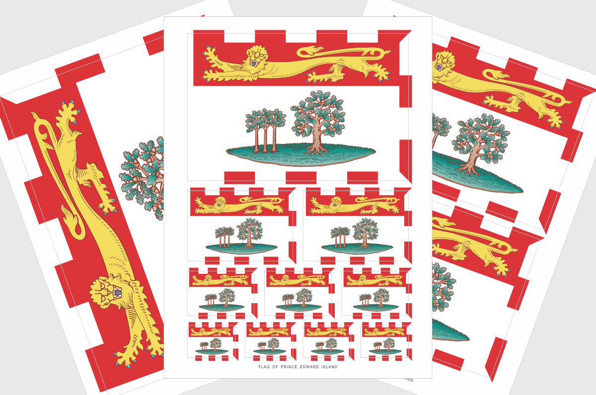 Prince Edward Island Flag Stickers