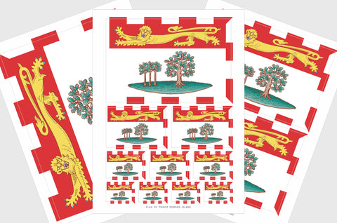 Prince Edward Island Flag Stickers