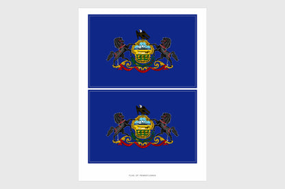 Pennsylvania Flag Stickers