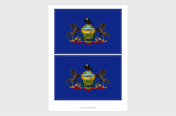 Pennsylvania Flag Stickers