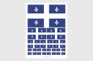 Quebec Flag Stickers