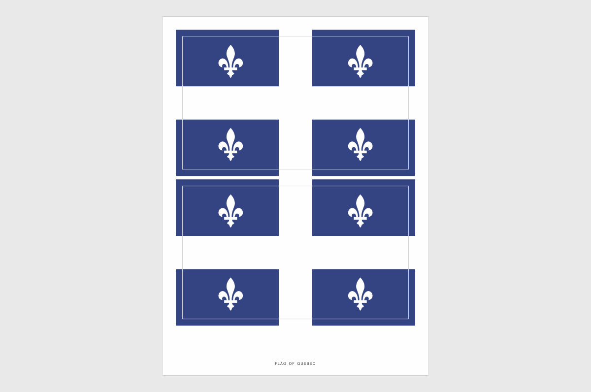 Quebec Flag Stickers