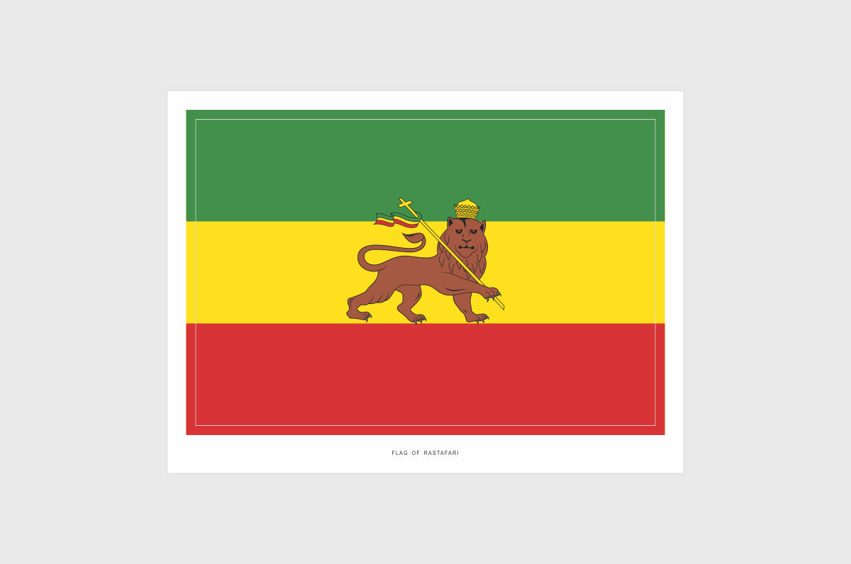 Rastafari Flag Stickers