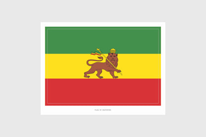 Rastafari Flag Stickers
