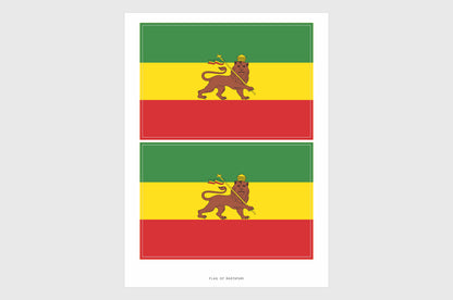 Rastafari Flag Stickers