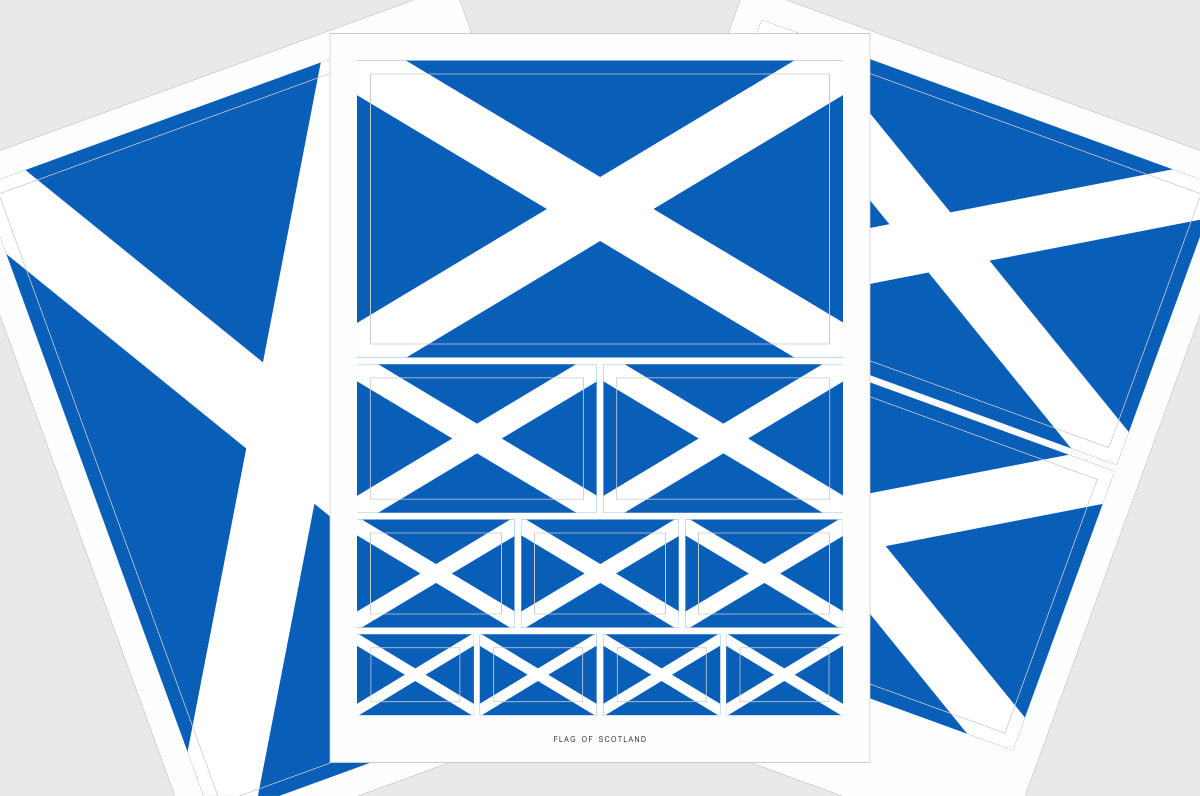 scotland flag stickers