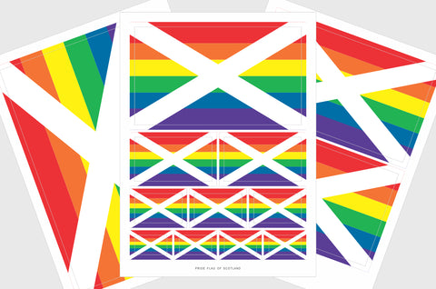 Scotland LGBTQ Pride Flag Stickers
