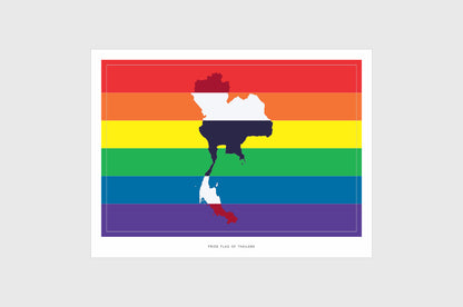 Thailand LGBTQ Pride Flag Stickers