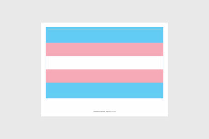 Transgender Pride Flag Stickers
