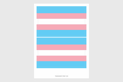 Transgender Pride Flag Stickers