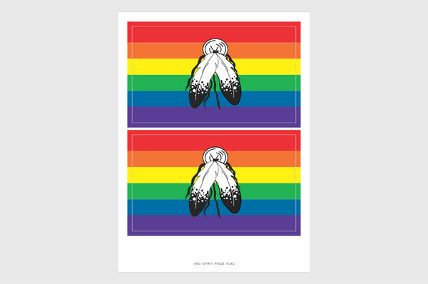 Two Spirit LGBTQ Pride Flag Stickers