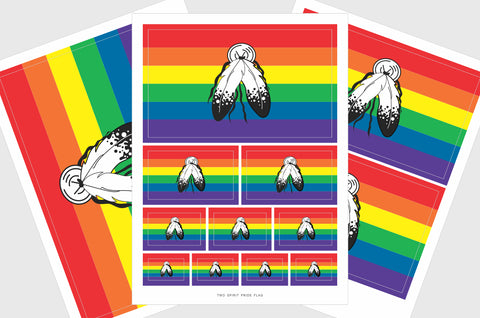 Two Spirit LGBTQ Pride Flag Stickers