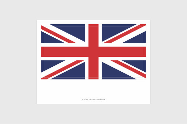 United Kingdom Flag Sticker, Weatherproof Vinyl, UK Flag Stickers