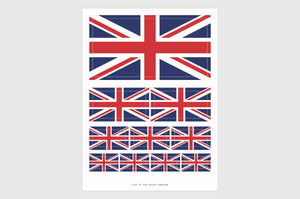 United Kingdom Flag Sticker, Weatherproof Vinyl, UK Flag Stickers