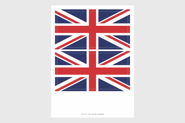 United Kingdom Flag Sticker, Weatherproof Vinyl, UK Flag Stickers