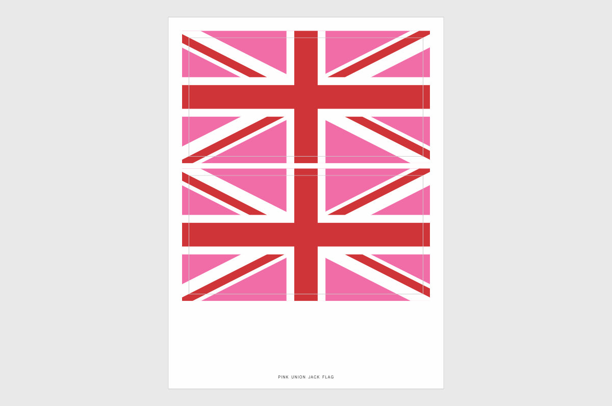 Pink United Kingdom LGBTQ Flag Stickers