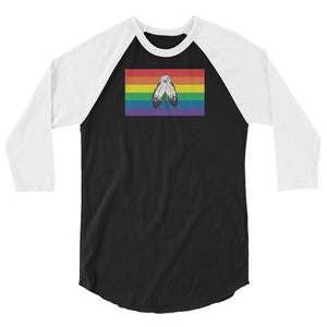 Two Spirit Flag 3/4 sleeve raglan shirt