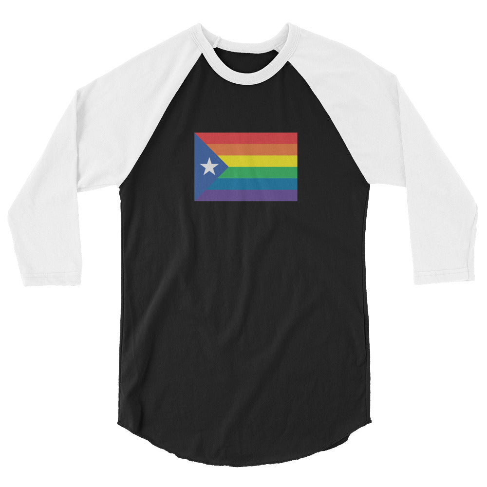 Catalonia LGBT Pride Flag 3/4 Sleeve Raglan Shirt