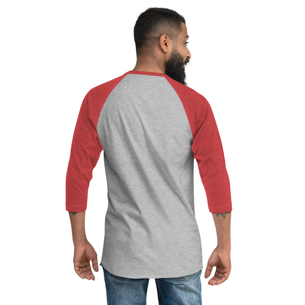 More Color, More Pride Flag 3/4 sleeve raglan shirt