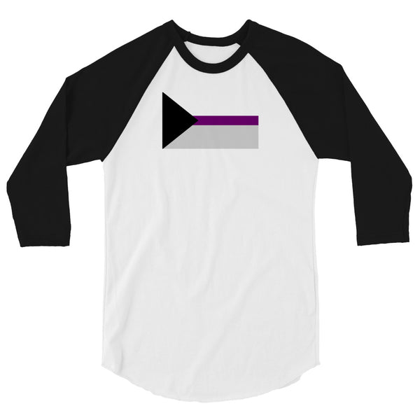 Demisexual Flag 3/4 sleeve raglan shirt