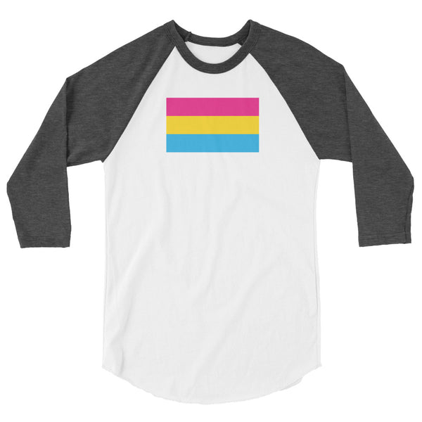 Pansexual 3/4 sleeve raglan shirt