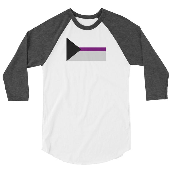 Demisexual Flag 3/4 sleeve raglan shirt