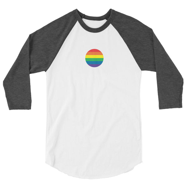 Japan LGBT Pride Flag 3/4 sleeve raglan shirt