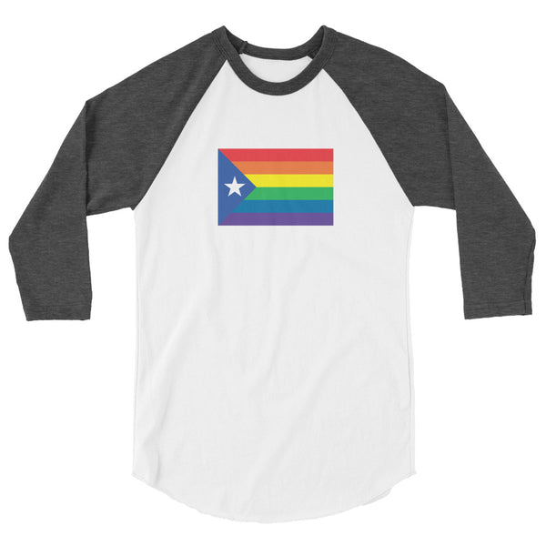 Catalonia LGBT Pride Flag 3/4 Sleeve Raglan Shirt