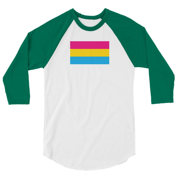 Pansexual 3/4 sleeve raglan shirt