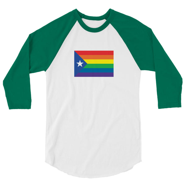 Catalonia LGBT Pride Flag 3/4 Sleeve Raglan Shirt