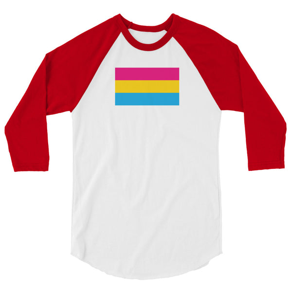 Pansexual 3/4 sleeve raglan shirt