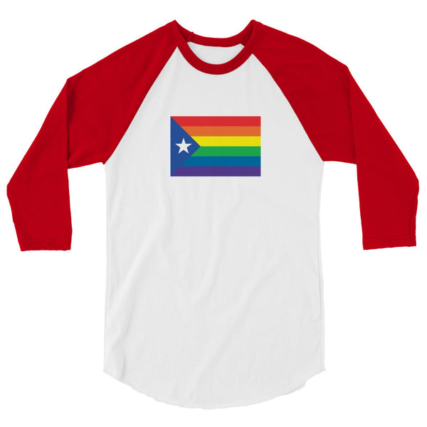 Catalonia LGBT Pride Flag 3/4 Sleeve Raglan Shirt