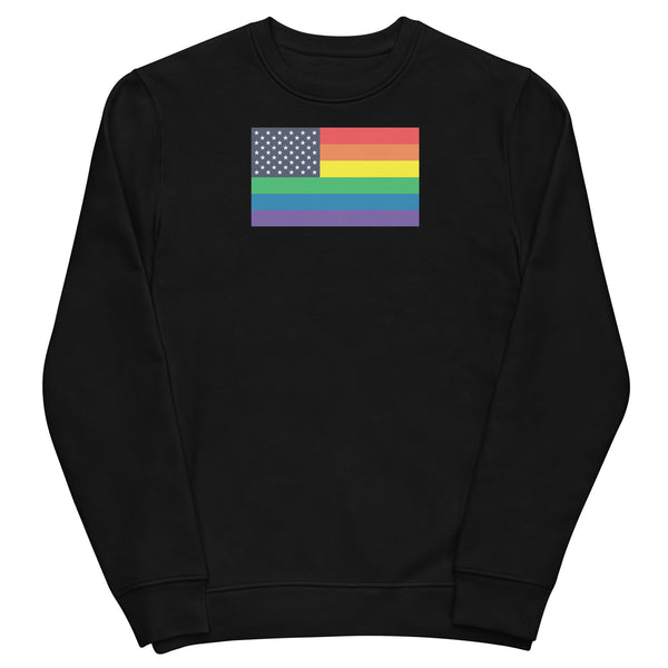 United States LGBT Pride Flag Unisex eco sweatshirt