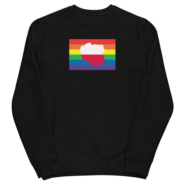 Poland LGBT Pride Flag Unisex eco sweatshirt