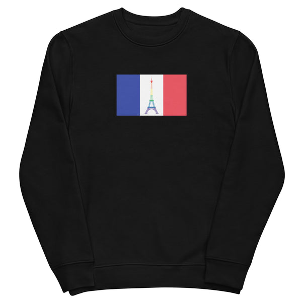 France LGBT Pride Flag Unisex eco sweatshirt