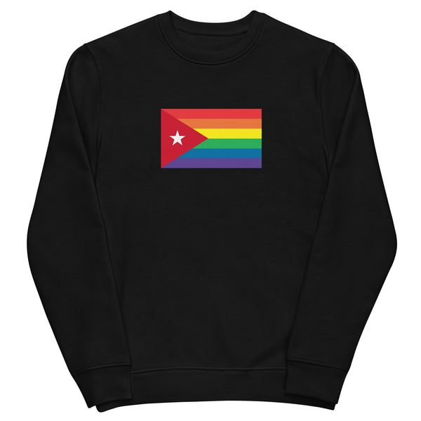 Cuba LGBT Pride Flag Unisex eco sweatshirt