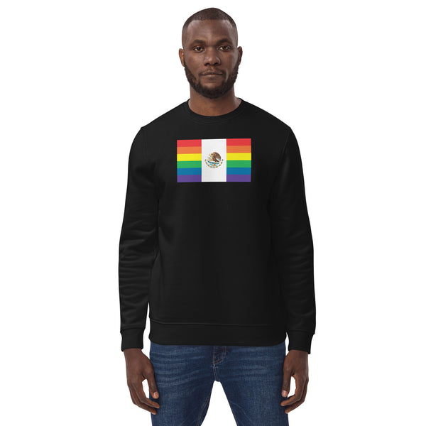 Mexico LGBT Pride Flag Unisex eco sweatshirt