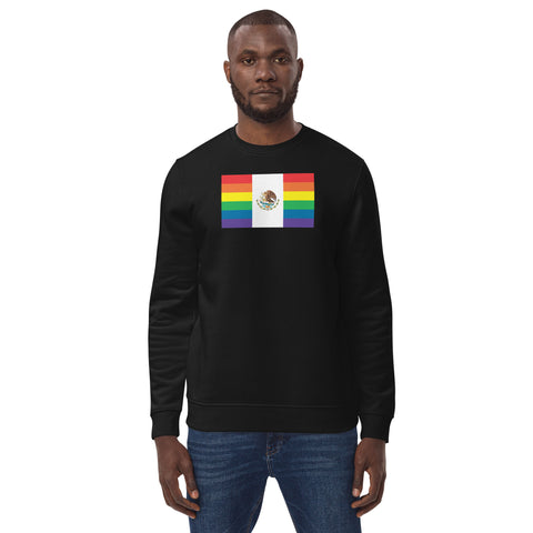 Mexico LGBT Pride Flag Unisex eco sweatshirt