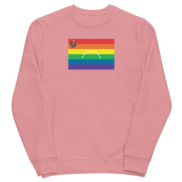 Venezuela LGBT Pride Flag Unisex eco sweatshirt
