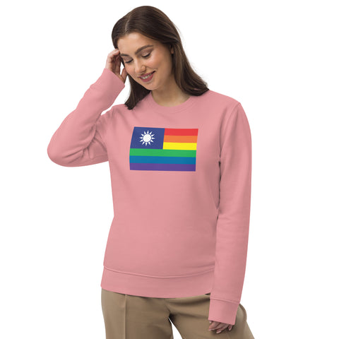 Taiwan LGBT Pride Flag Unisex eco sweatshirt