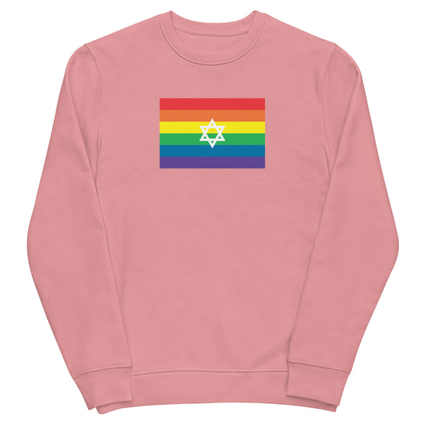 Israel LGBT Pride Flag Unisex eco sweatshirt