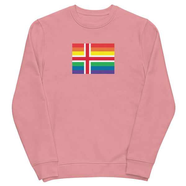 Iceland LGBT Pride Flag Unisex Eco-Sweatshirt