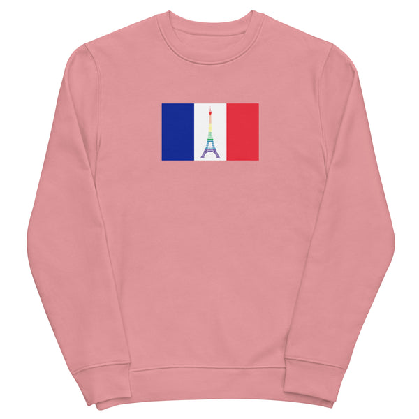 France LGBT Pride Flag Unisex eco sweatshirt