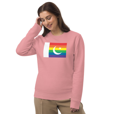 Pakistan LGBT Pride Flag Unisex eco sweatshirt