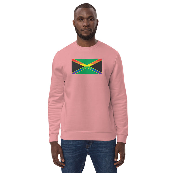 Jamaica LGBT Pride Flag Unisex eco sweatshirt