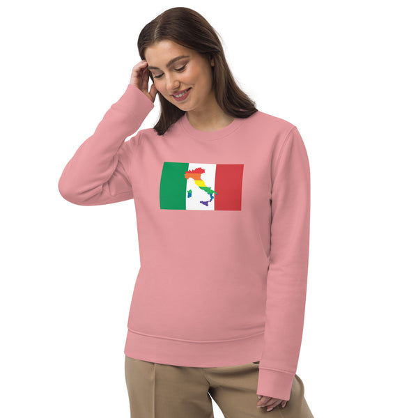 Italy LGBT Pride Flag Unisex eco sweatshirt